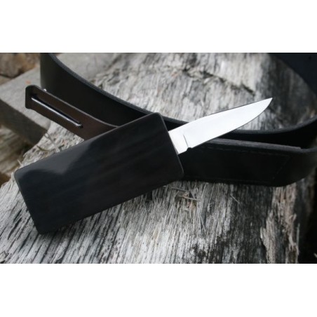 Fourreau De Couteau En Cuir Fait Main - Pour Lame Fixe - Passant De Ceinture (6 Pouces) - NEUF