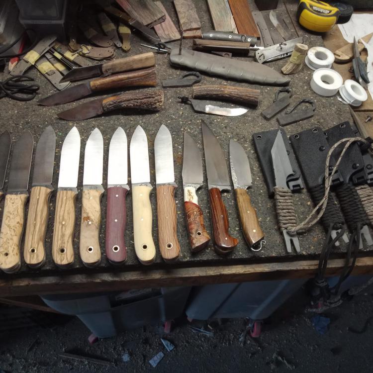 Réalisation de différents couteaux